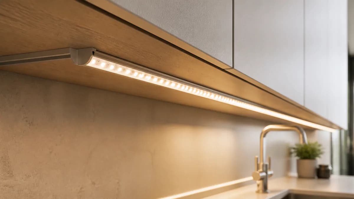 LED-лента для кухни на заказ — общий вид фурнитуры отдельно